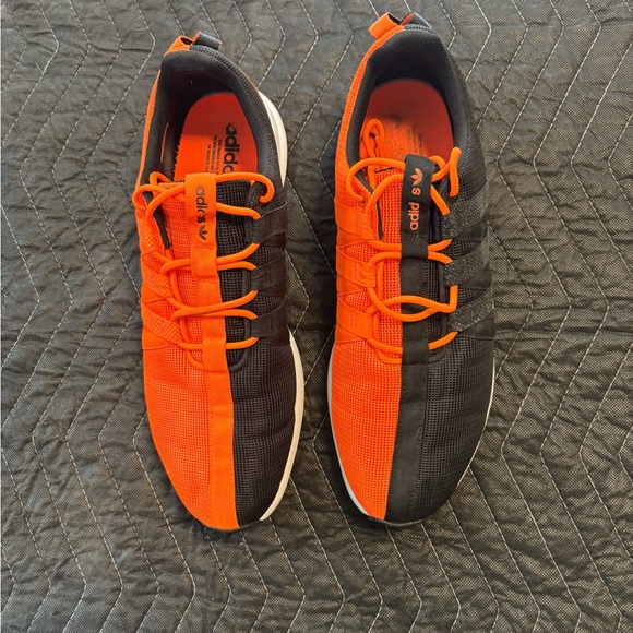 Adidas SL Loop Men's Vibrant Orange and Black Sneakers - Picture 2 of 7
